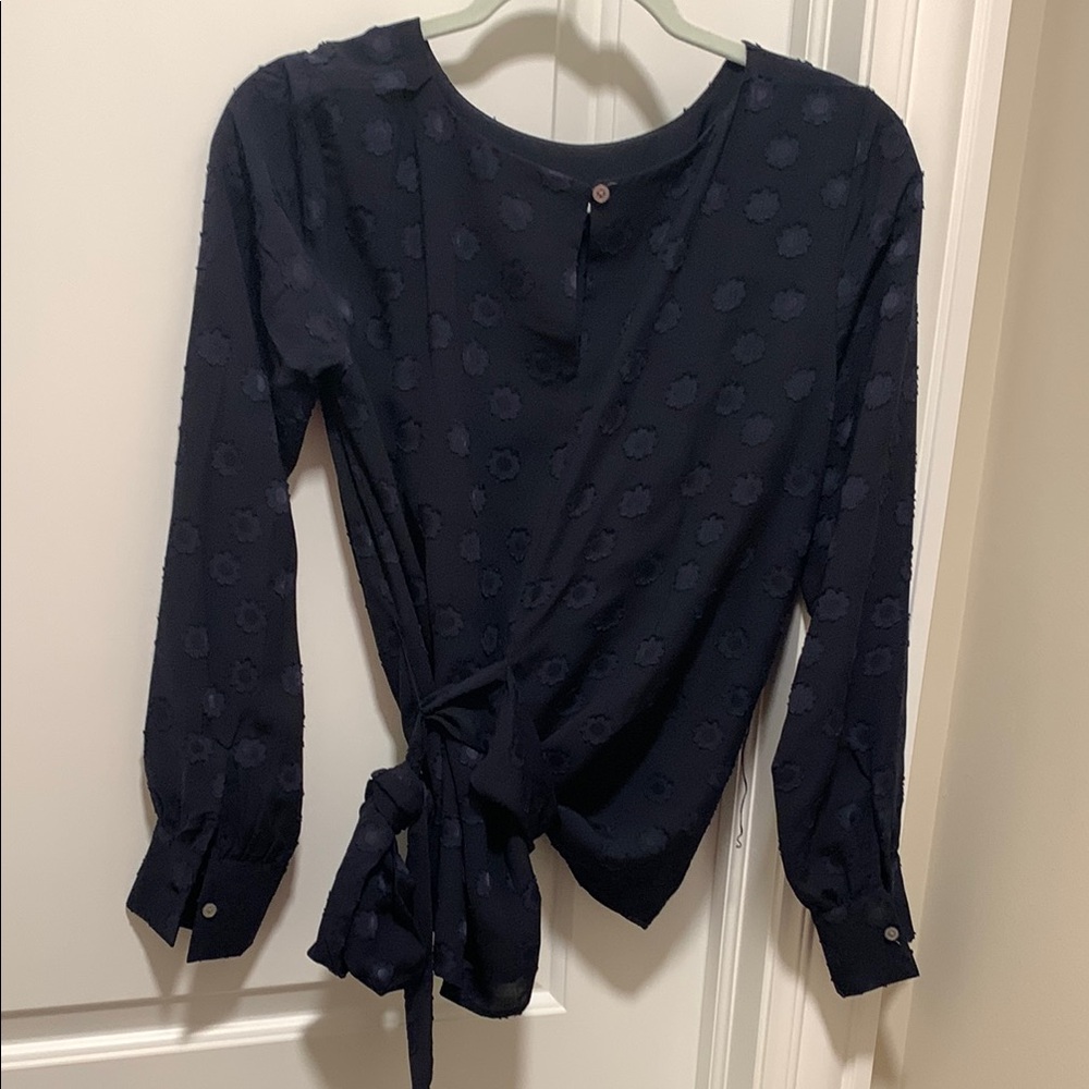 Elegant Navy Blue Women's Top